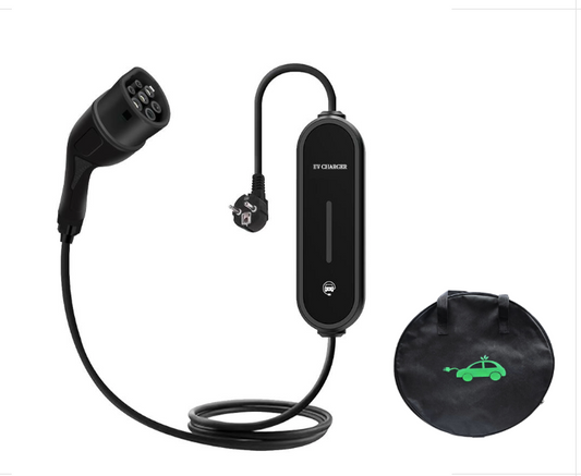 MRS-EP1 3.5KW 7KW Type 2 (EU) portable in-cable control box (ICCB) AC charging gun for EV with LED indicator