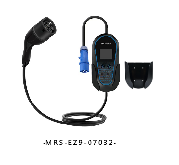 MRS-EZ9 3.5KW 7KW Type 2 (EU) portable in-cable control box (ICCB) AC charging gun for EV with Numeric digital-display screen Scheduled Charging Current Adjustment