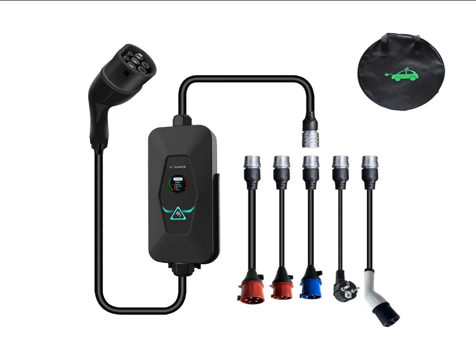 ChargePapa Flex-Master | 11kW Modular Portable Charger (5-Adapter Kit)