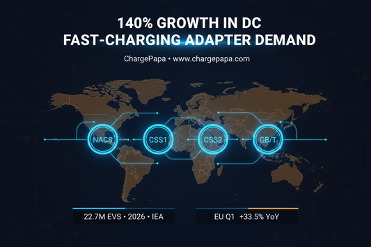 ChargePapa Reports 140% Growth in DC Fast-Charging Adapter Demand Amid Record EV Adoption