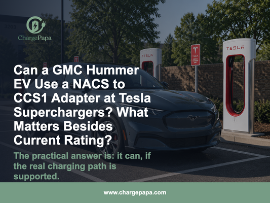 Can a GMC Hummer EV Use a NACS to CCS1 Adapter at Tesla Superchargers? What Matters Besides Current Rating?