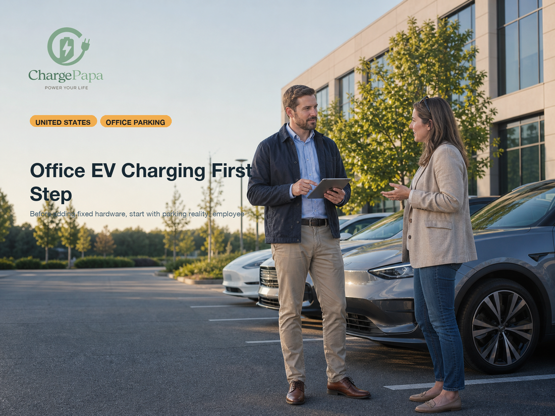 ChargePapa office EV charging first step cover