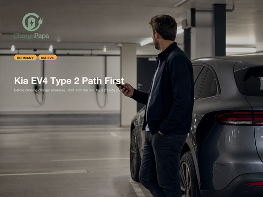 ChargePapa blog cover for Was sollten fruehe Kia-EV4-Sucher in Europa zuerst ueber ihren Type-2-Ladepfad verstehen?
