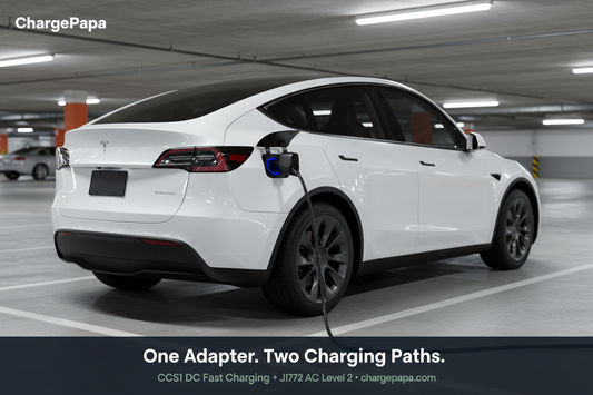 2-in-1 Tesla Adapter for CCS1 and J1772: When It Helps and When It Doesn't