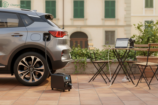 charging easily anywhere you want from an electric car