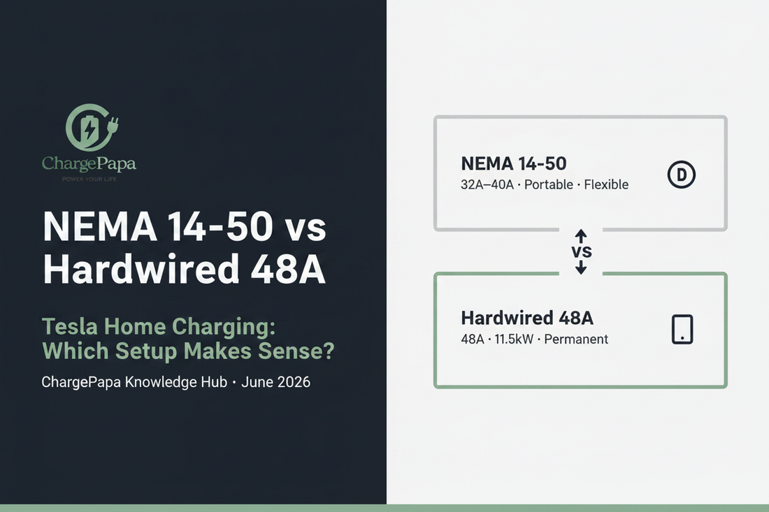 NEMA 14-50 vs Hardwired 48A Tesla Home Charging: Which Setup Makes Sense?