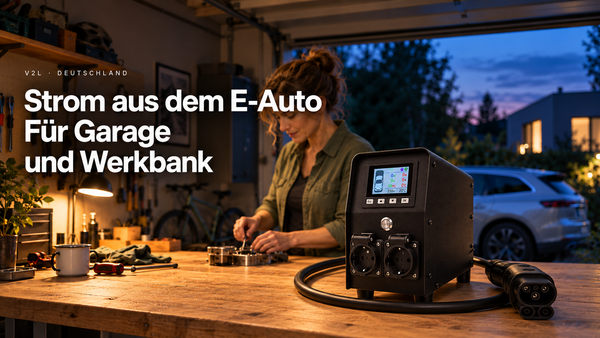 Strom aus dem E-Auto: Garage und Werkzeuge mit V2L versorgen