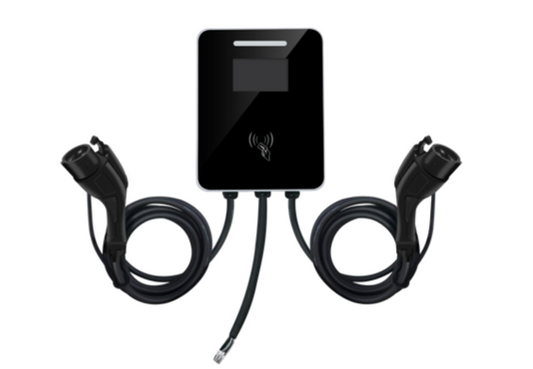 MRS-AJ 14KW 19KW Dual-Gun AC Charging Station (Type 1 / SAE J1772, sheet-metal enclosure)