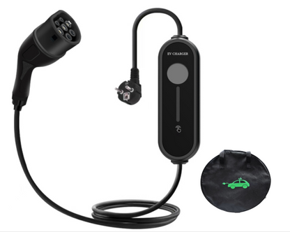 MRS-EP2 3.5KW 7KW Type 2 (EU) portable in-cable control box (ICCB) AC charging gun for EV with Numeric digital-display screen Stepless Current Adjustment