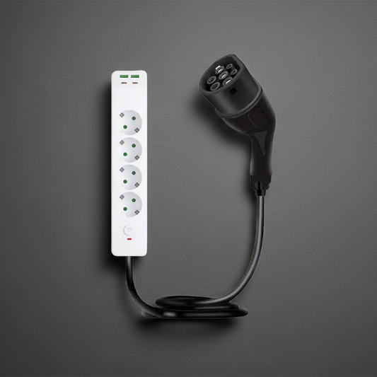 AC | Type 2 | Portable | 220V-250V 3.5KW 16A Euro Standard Discharge Power Strip