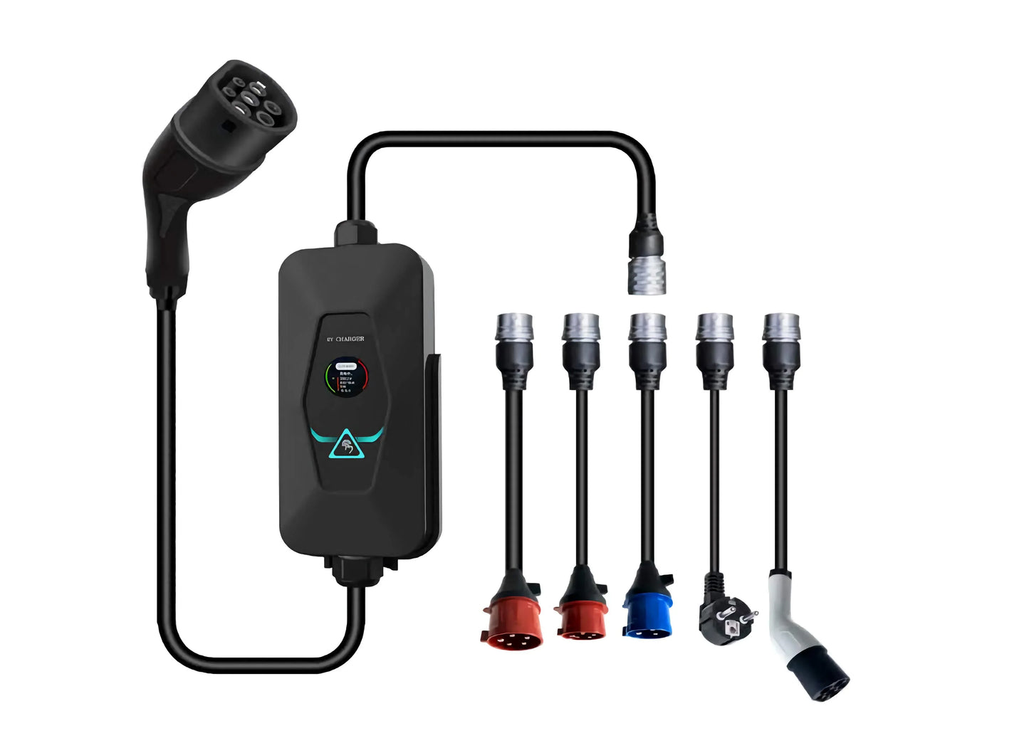 ChargePapa Flex-Master | 11kW Modular Portable Charger (5-Adapter Kit)