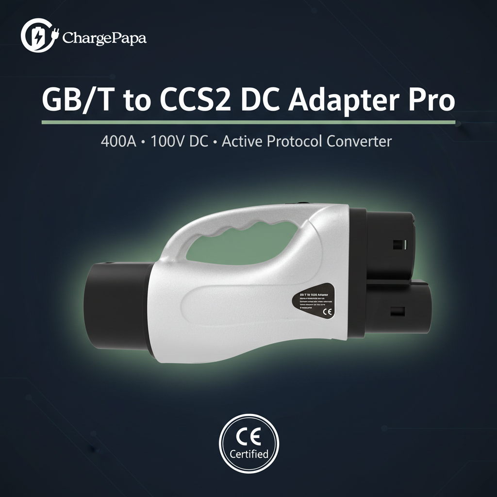 ChargePapa Smart-Link | GB/T to CCS2 DC Adapter Pro (400A / Active Protocol Converter)