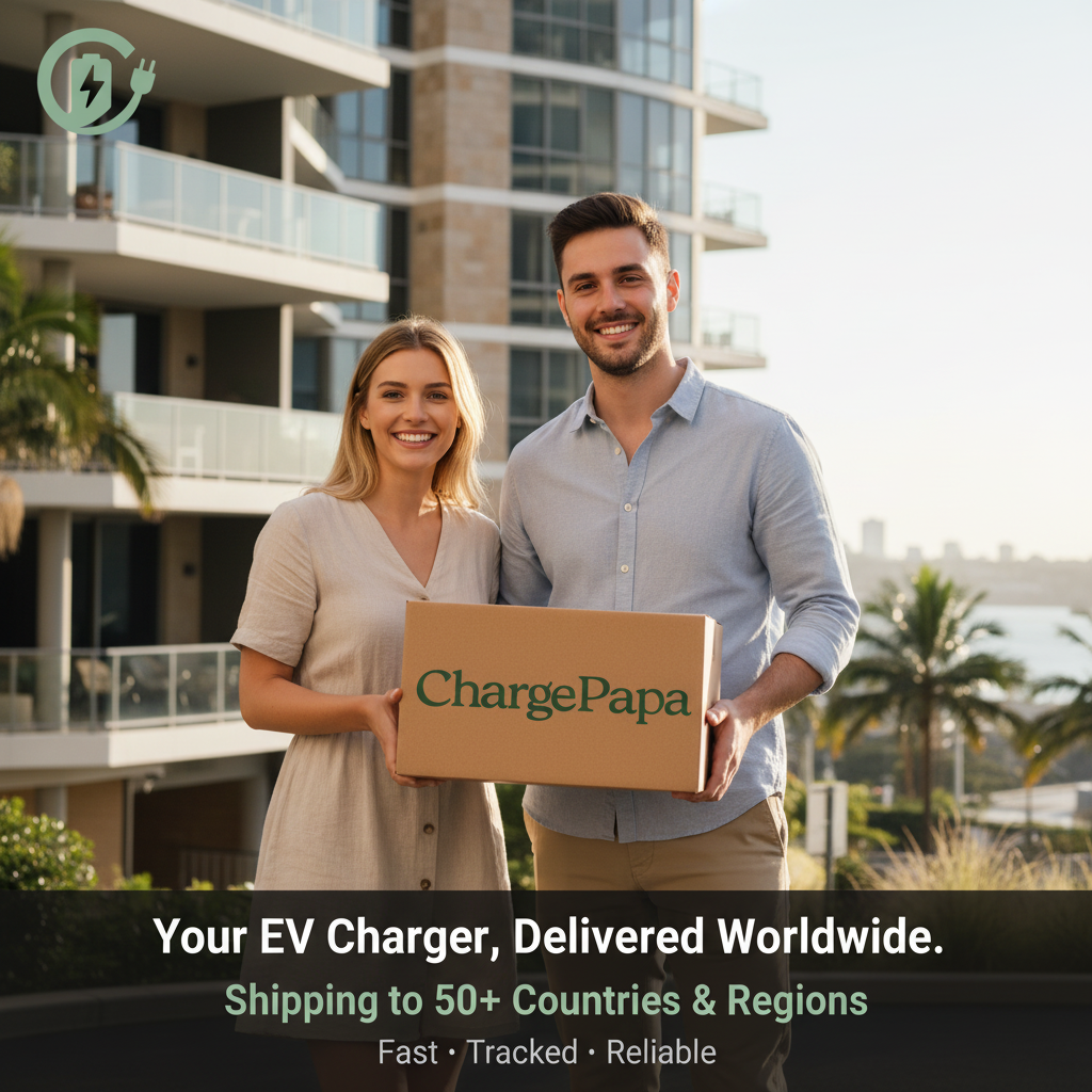 ChargePapa EV charging station worldwide shipping – Sydney Australia delivery scene