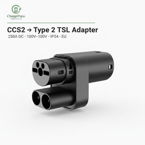 Charge Your Tesla Type 2 DC EV at European CCS2 DC Fast Charging Stations — Up to 250A