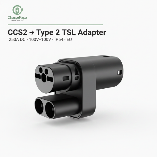 Charge Your Type 2 TSL EV at European CCS2 DC Fast Charging Stations — Up to 250A