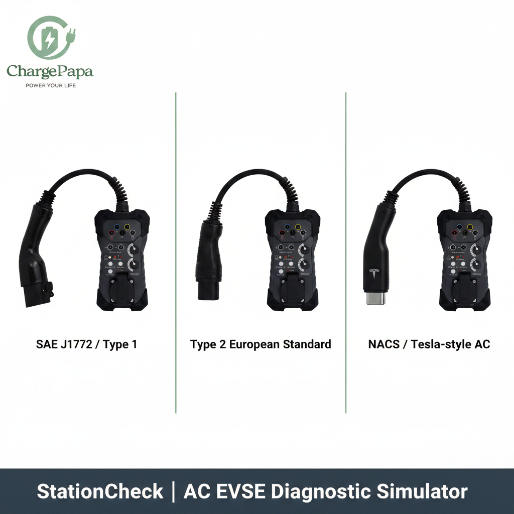ChargePapa StationCheck | AC EVSE Diagnostic Simulator