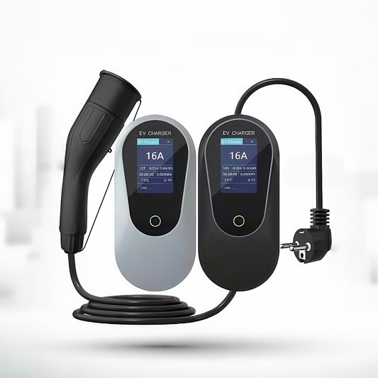 ChargePapa T4A | 3.5kW - 22kW Pro Portable EV Charger (2.8" LCD, App & WiFi)