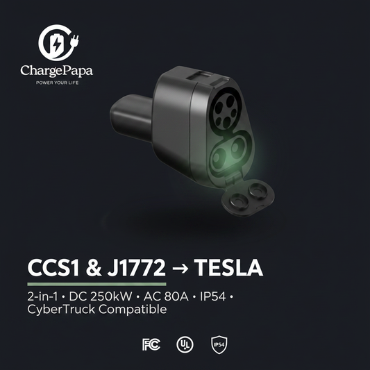 Tesla-Link | CCS1 & J1772 to Tesla 2-in-1 Dual-Mode Adapter (250kW DC / 19.2kW AC)