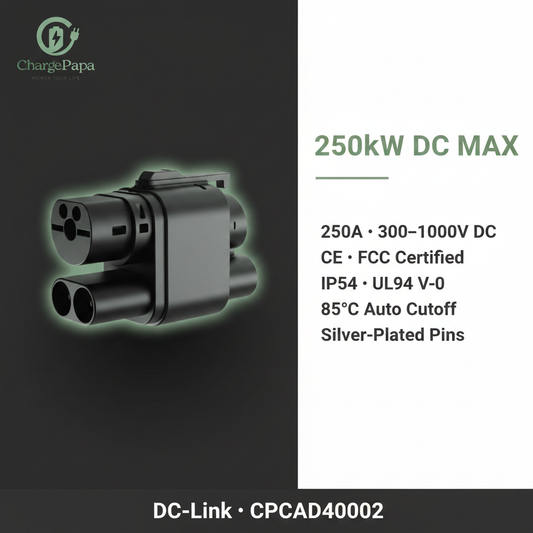 CCS2 to CCS1 Fast Charging Adapter (250kW / US Spec EV)