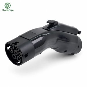 ChargePapa Omni-Link GB/T to Type 1 J1772 Right Angle Adapter Pro 50A white background main product image