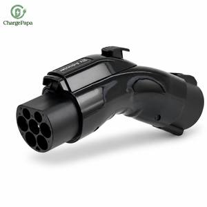 ChargePapa Omni-Link Type 1 J1772 to GB/T Right Angle Adapter Pro 50A white background main product image