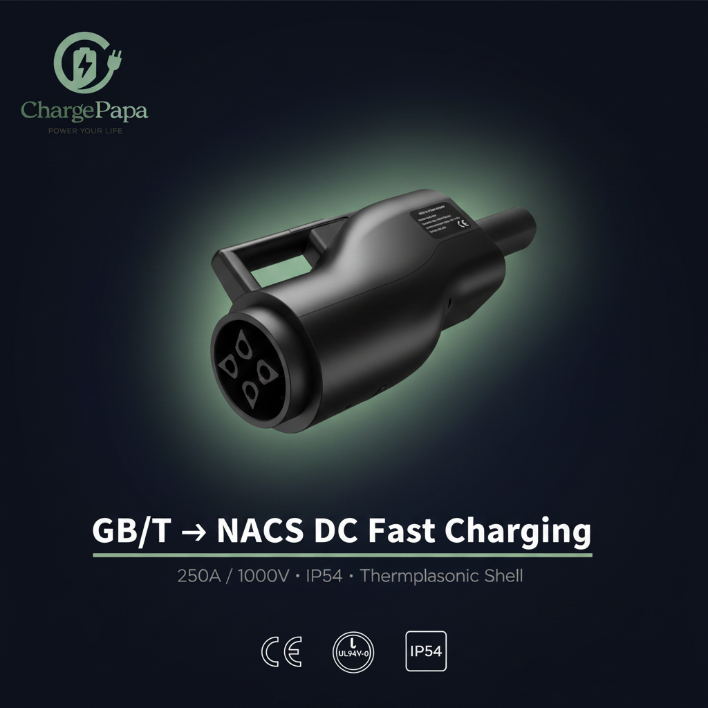 Tesla-Link | GB/T to Tesla (NACS) DC Fast Charging Adapter (250A / 1000V)