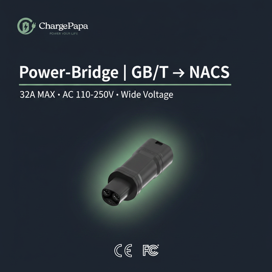 Power-Bridge | GB/T to NACS Adapter (32A / AC 110-250V)
