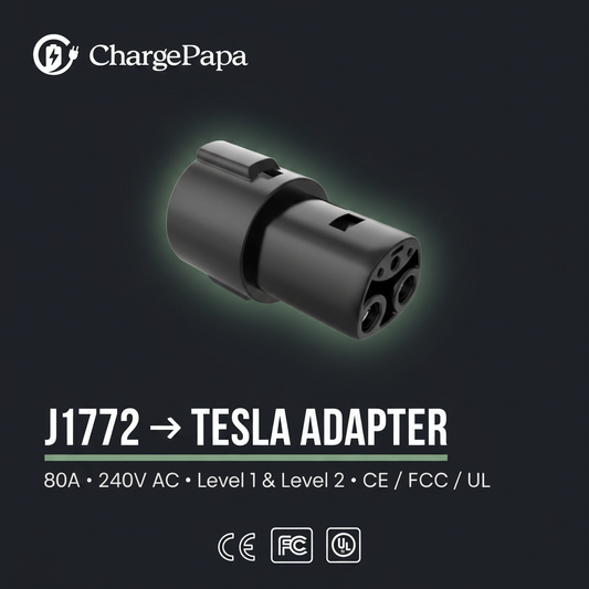 J1772 to Tesla (NACS) AC Charging Adapter (80A Max)