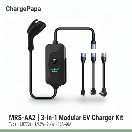 ChargePapa MRS-AA2 ｜3-in-1 Type1 EV Charger Kit 
