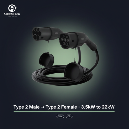 ChargePapa MRS-EST-JZ | IEC 62196-2 Type 2 EV Charging Cable (3.5kW–22kW)