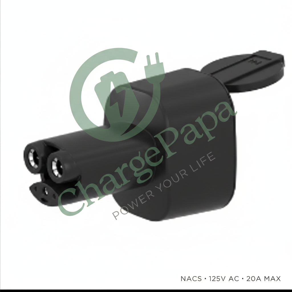 V2L-US | NACS V2L Discharge Adapter (125V AC / 20A / 2.5kW) with Watermark