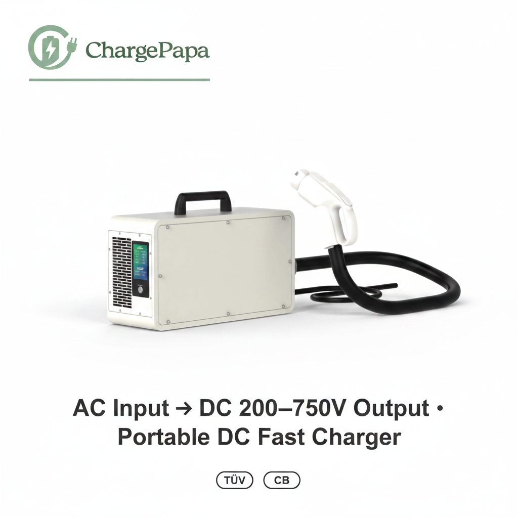 ChargePapa SVC-TG | Movable DC Fast Charger (7kW-20kW) with wifi,Bluetooth