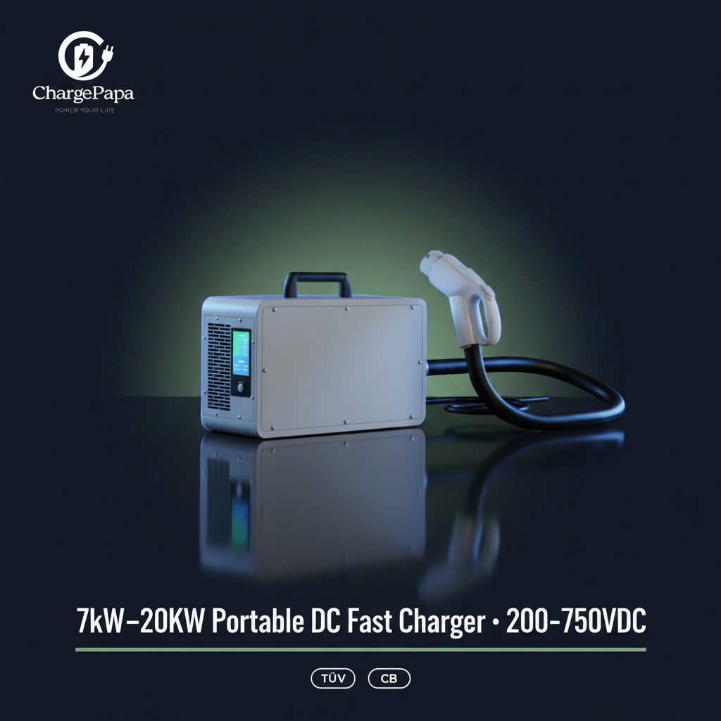 ChargePapa SVC-TG | Movable DC Fast Charger (7kW-20kW) with wifi,Bluetooth