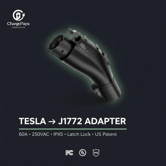 Tesla to J1772 Dark Poster