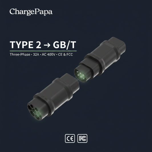 Type 2 to GB/T Three-Phase Adapter (32A / AC 400V)