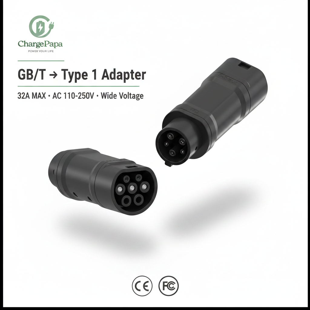  GB/T to Type 1 Adapter (32A / AC 110-250V)