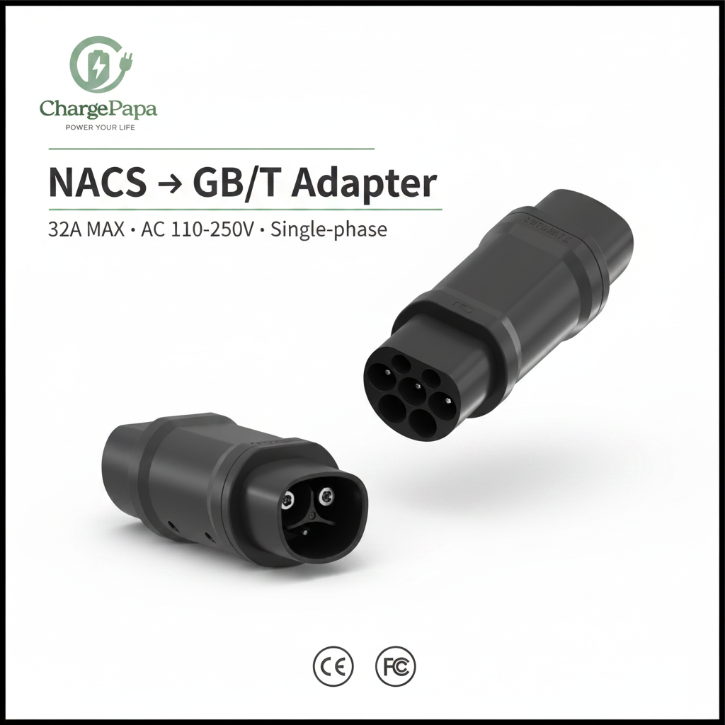NACS to GB/T Adapter (32A / AC 110-250V)