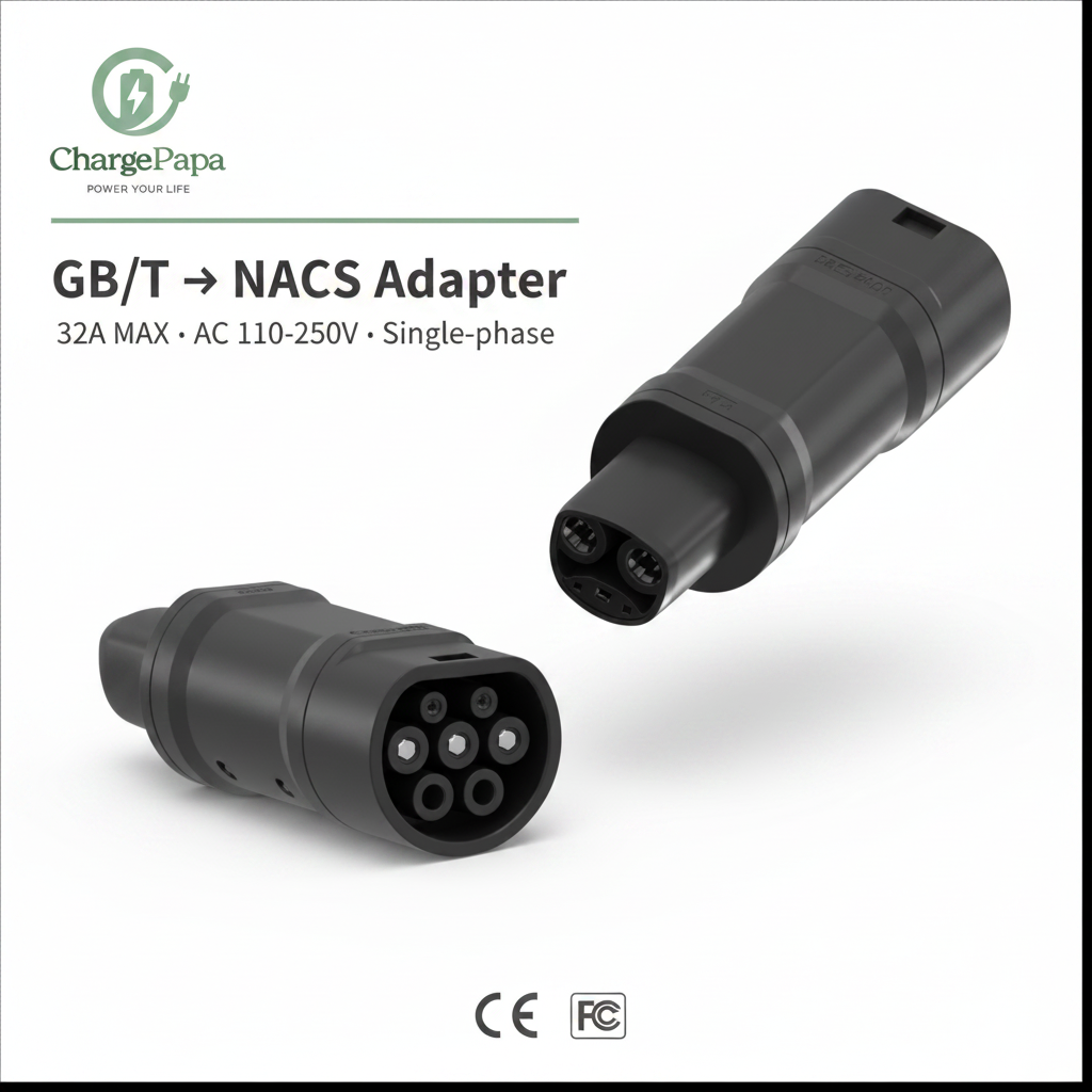GB/T to NACS Adapter (32A / AC 110-250V)