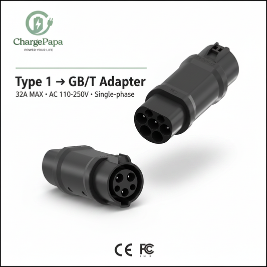 Type 1 to GB/T Adapter (32A / AC 110-250V)